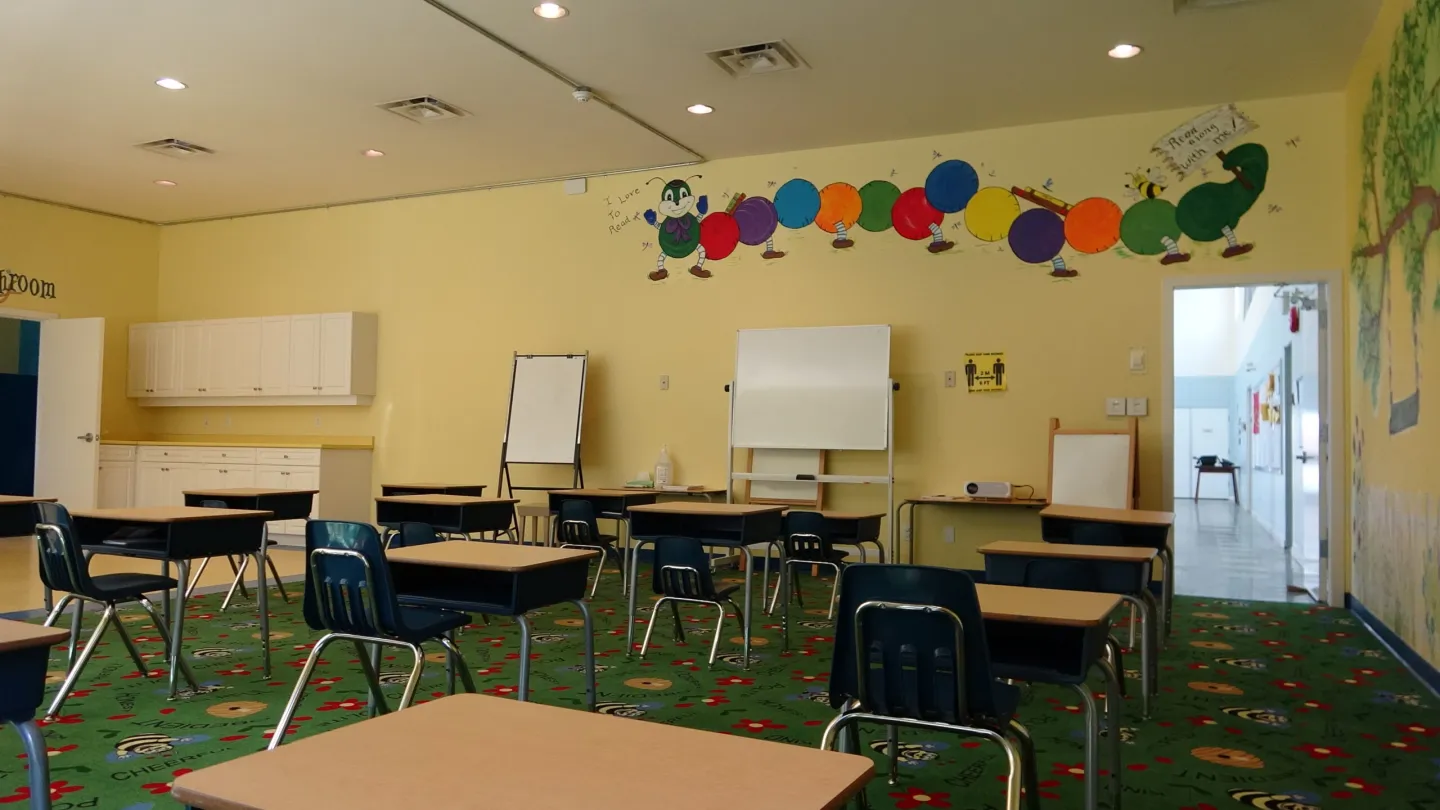 Students learning at Al-Mustafa School